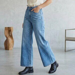 Wide Leg Light Blue Women's Jeans